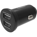 DC-4.8A USB 2ポート 自動識別 USB車載充電器 分配器 12/24V車対応 NDC-030
