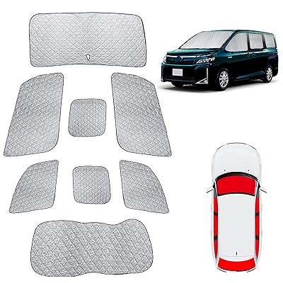 2022 新型 ヴォクシー 車中泊 voxy 80系 車中泊 車用 サンシェード トヨタ との互換性ありノア 80系 サンシェード フルセット マルチサンシェード 遮光シェード 車中泊 仮眠 マルチサンシェード ノア 車中泊 遮光 断熱 高密度 紫外