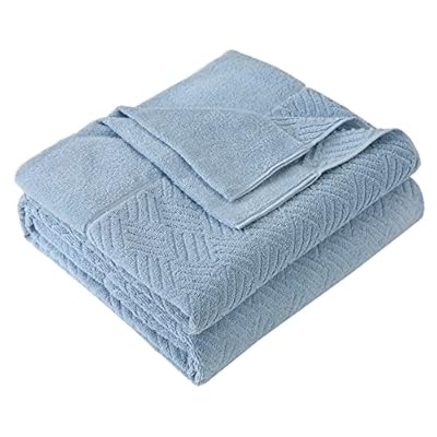SE タオルケット シングル 夏用 ブランケット 綿100％ 柔らかい ふんわり 吸湿速乾 抗菌防臭 洗える オールシーズン快適 140cmx200cm スカイブルー