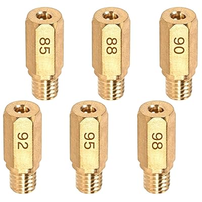 メインジェット ケーヒンPWK28/PE24φ用 （6X16.5）#85#88#90#92#95#98 合計6個セット (収納ケース付き) CRM250R/KDX250R/VFR750R対応 PWK 六角大 6X16.5 メインジェットセット ケーヒ