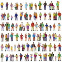 情景コレクション 人間 人形 人物 人間フィギュア塗装人 1:87~100 100本入り 箱庭 装飾 鉄道模型 建物模型 ジオラマ 教育 DIY