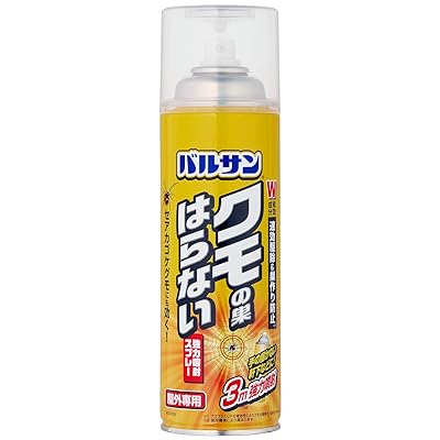 バルサン クモの巣 はらない 強力噴射 スプレー 450mL / 速攻駆除 + 巣作り防止6カ月間持続 / 3m強力噴射 / 耐光 ・ 耐水 ・ 残効成分/セアカゴケグモ