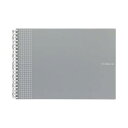リヒトラブ 開く リングノート ツイストノート セミB5E hirakuno E型 21穴 シルバー N1676-26