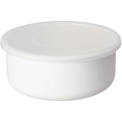 保存容器 ホーロー 耐熱 丸形ラウンド 19cm ホワイトシリーズ 日本製 RD-19