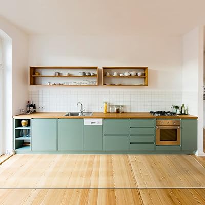 【拭くだけ】キッチンマット 透明 240×100cm クリアマット 1.5mm厚 拭ける PVCマット 床暖房対応 お手入れ簡単 台所マット ソフト エンボス加工 カットできる サラっとした手触り 清潔 ハードフロア/畳/フローリング対応