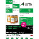 エーワン ラベルシール レーザー 耐水 12面 角丸 20シート 31378