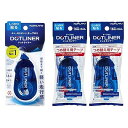 テープのり のり ドットライナー しっかり貼る 強粘着 本体1個+つめ替え2個 タ-DM400-08-2R-L1