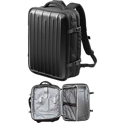 ハードシェル リュック 軽量 耐衝撃 14L マチ拡張機能 15.6インチ ノートパソコン 11型タブレット 収納..