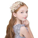 子供 髪飾りリーフ パール 小花モチーフ カチューシャ ウエディング ヘッドドレス 発表会 ヘアアクセサリー 結婚式 入学式 卒業式