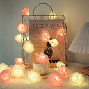 3m20輪の花 ムード作り! バラライト LEDイルミネーションライト ロマンチック 花 バラライト USB給電式 バレンタイン 結婚式 プロポーズ 室内屋外 新年 店舗飾り おしゃれ ピンクとワイト
