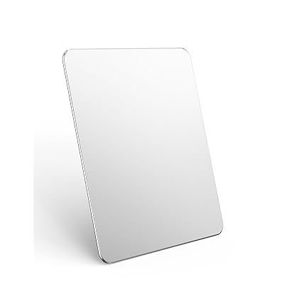 マウスパッド アルミ ゲーミング マウスパッド ハード 超薄型 両面使用 滑り防止と防水設計 シルバー (24×20×0.3cm）