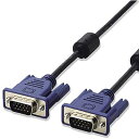 ディスプレイケーブル D-sub15ピン VGA-VGA スリム RoHs対応 2m ブラック CAC-20BK/RS
