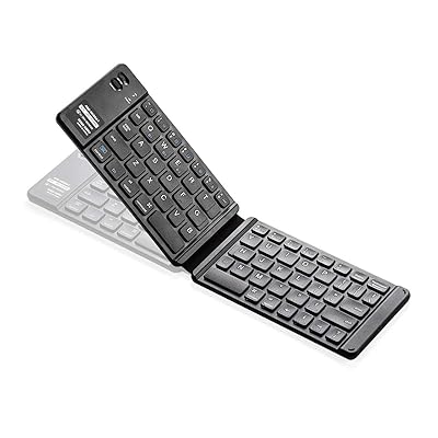 キーボード Bluetooth 折り畳み iPad・iPhone専用 軽量134g コンパクト 充電式 3台切替可能 400-SKB061