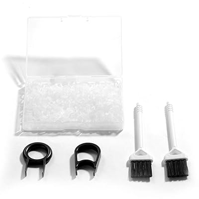 メカニカル キーボードに対応 MX軸対応 ストレス軽減 静音化リング 500個入れ メンテナンス工具 キーキャッププーラー、クリーニングブラシ各2個付き セット O-Ring シリコーン製 防水 打鍵感改善 ホワイト