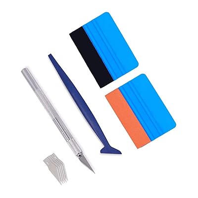 スキージー カーラッピングフィルム貼り付け工具キット プラスチックスクレーパー 貼り付け工具キット ..