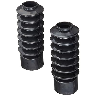 フロントフォークブーツ ブラック (全長:182X最大インナー径:35φX最大アウター径:60) SR/グラス