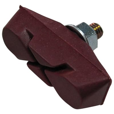 自転車用 ブレーキシュー DX アルミリム用 1ペア レッド 12206