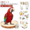 鳥のおもちゃ 文鳥 鳥おもちゃ 原木 鳥グッズ インコ 吊り下げ オウムブランコ インコ バード スタンド セキセイインコ 遊び場 バードトイ アスレチック 玩具 ベル 止まり木 はしご 8個組 巣 カゴ 遊園地 秋千 ラダー 鳥 鳥の巣 鳥栖 木製