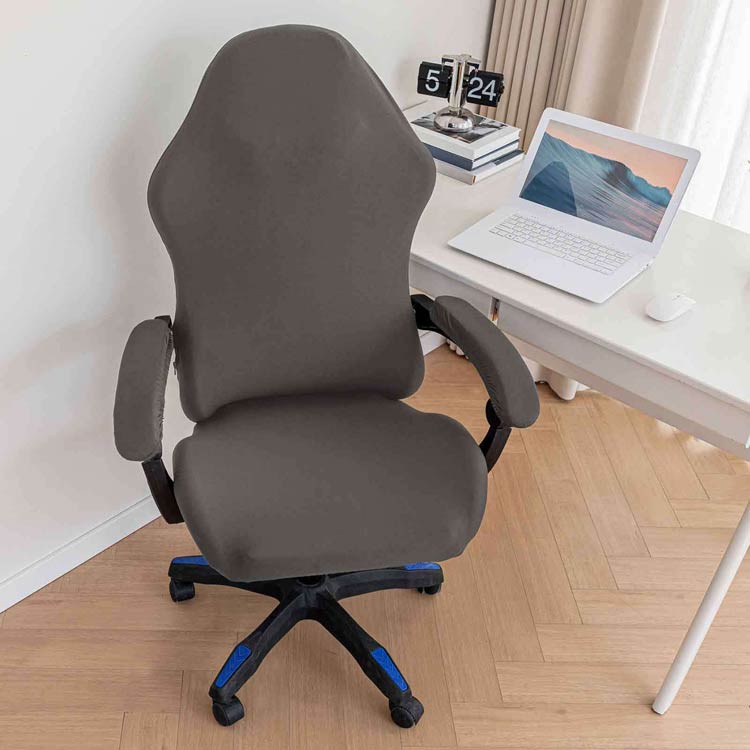 アームレスト付き 4点セット 汚れ防止 4点セット 回転式椅子カバー 分体式 座面 分体式 着脱簡単 椅子カバー ストレッチ 着せ替えカバー チェアカバー 伸縮素材 ゲーミングチェアカバー 洗濯可能 肘置き 無地 シンプル オフィス 自宅 送料無料 [2]