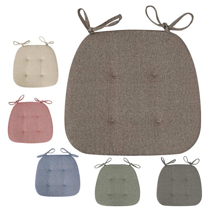 馬蹄形椅子座布団 3点セット 座布団 クッション ダイニングチェアー座布団 椅子クッション 洗えるカバー ひも付き滑り止め加工 ダイニングチェアクッション 食卓椅子クッション テーブル 椅子 クッション コーヒー 送料無料 [2]