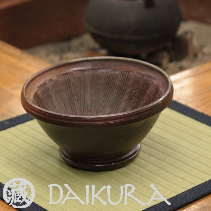 備前焼のすり鉢 (あたり鉢) 小川秀藏作のサムネイル