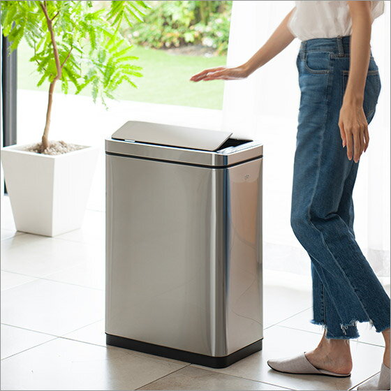 EKO ゴミ箱 45L デラックス・ファントムセンサービン ダストボックス イーケーオー ふた付き センサー付き自動開閉 北海道・沖縄配送不可 【直送】