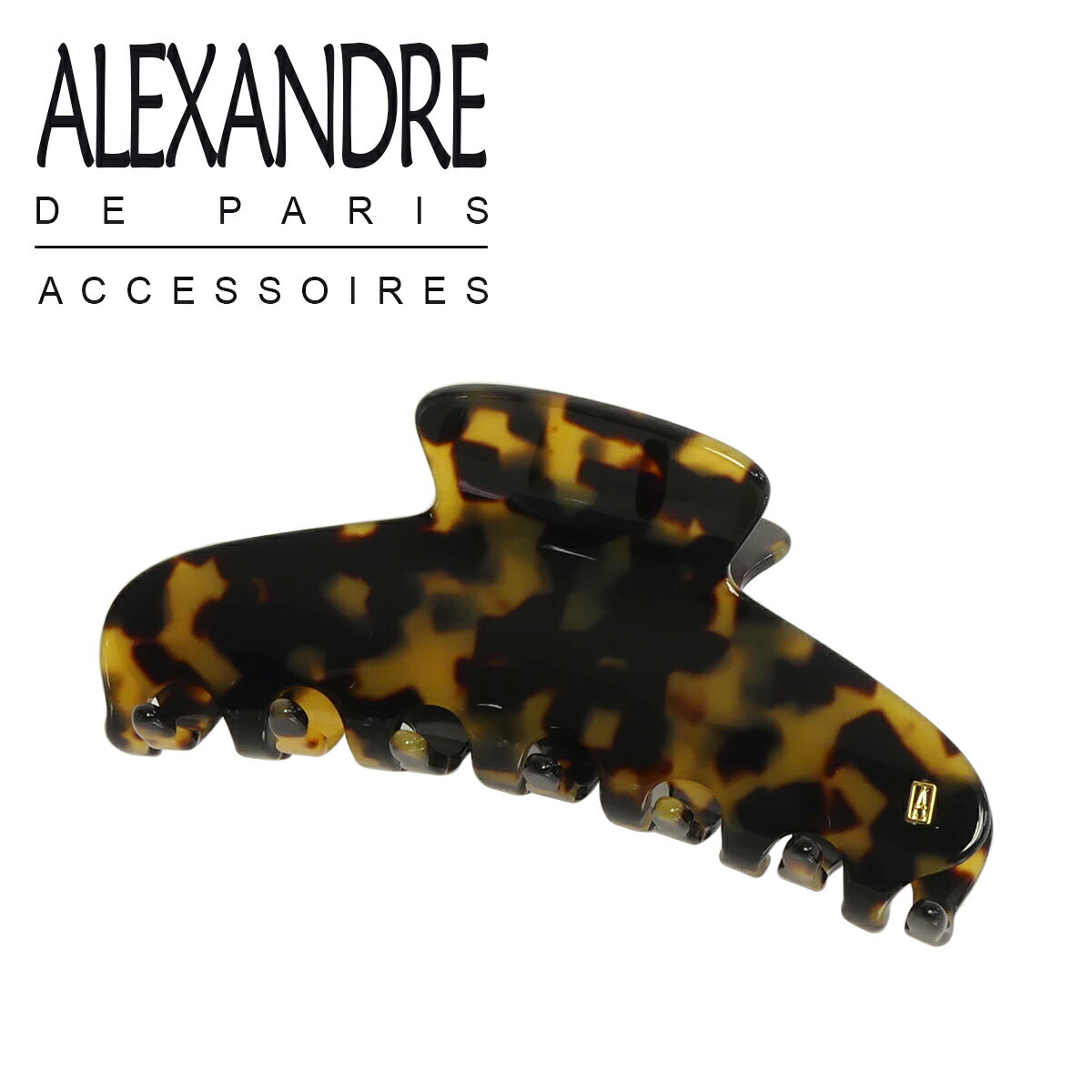 【クーポン4種あり】アレクサンドル ドゥ パリ ヘアクリップ（L）ACCL-7706-W ALEXANDRE DE PARIS Tokyo(べっ甲風）バンスクリップ ブランド 髪飾り 通販 でお得 ギフト可のサムネイル