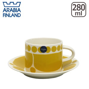 アラビア（Arabia） スンヌンタイ（Sunnuntai）ティーカップ＆ソーサー 北欧 フィンランド 食器 Arabia 食器洗い機 対応