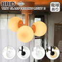 ブリッド BRID タイニー グラス シーリングライト 3灯 TINY GLASS CEILING LIGHT 3(電球あり) 3365 GENERAL ランプ...