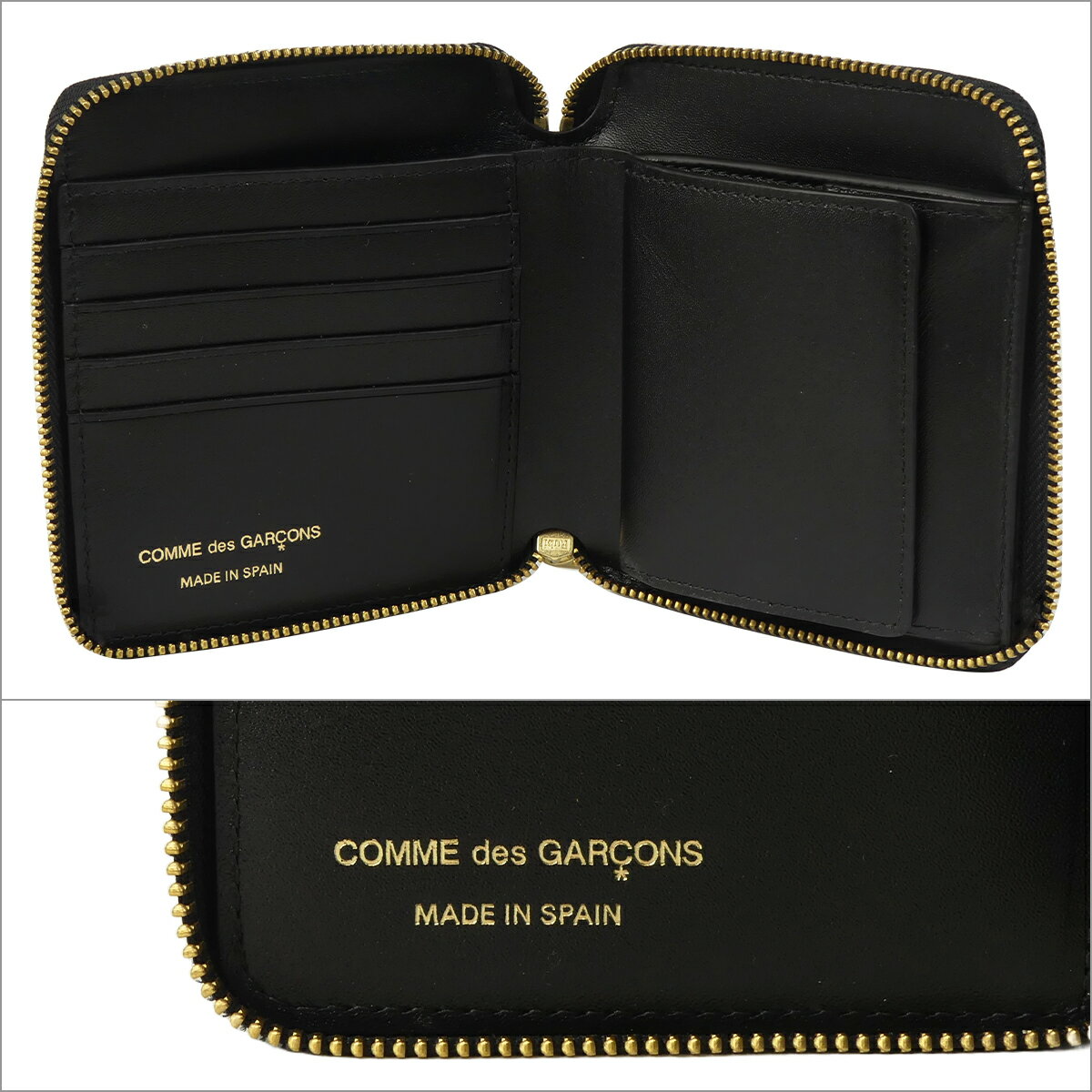 コムデギャルソン COMME des GARCONS 二つ折り財布 SA2100 CLASSIC LEATHER LINE ...