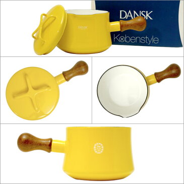 DANSK ダンスク ソースパン 1QT フタ付き 片手鍋13cm　ホーロー 鍋 コベンスタイル 北欧ブランド ミルクパン ギフト・のし可 北海道・沖縄は別途540円加算