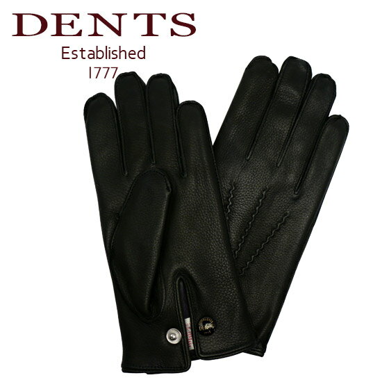 デンツ　手袋（メンズ） dents デンツ 手袋 メンズ レザー グローブ 革 防寒 15-1544 BLACK ギフト・のし可