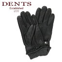 dents デンツ レザー 手袋 メンズ グローブ 革 防寒 5-9204 BLACK タッチパネル対応！ ギフト・のし可