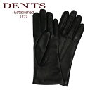 【クーポン4種あり】dents デンツ 手袋 レディース レザー グローブ 革 防寒 カシミア 7-1134 BLACK ギフト・のし可