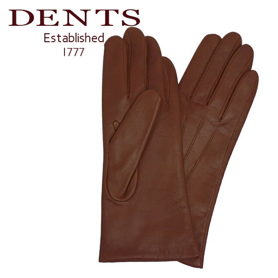 デンツ　手袋（レディース） dents デンツ 手袋 レディース レザー グローブ 革 防寒 カシミア 7-1134 COGNAC ギフト・のし可