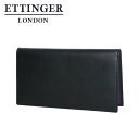 エッティンガー 財布（メンズ） 【ポイント5倍 5/1】エッティンガー ETTINGER パープル コレクション ST806AJR 長財布 ブラック ギフト・のし可