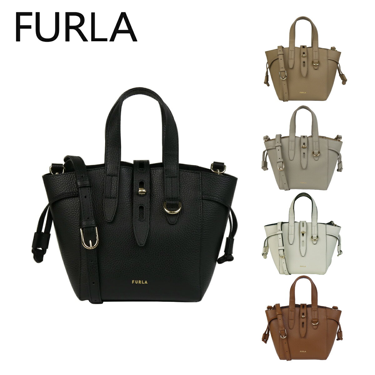 フルラ バッグ ネット ミニ 2wayバッグ トートバッグ ショルダーバッグ NET MINI TOTE BASR FUA FURLA