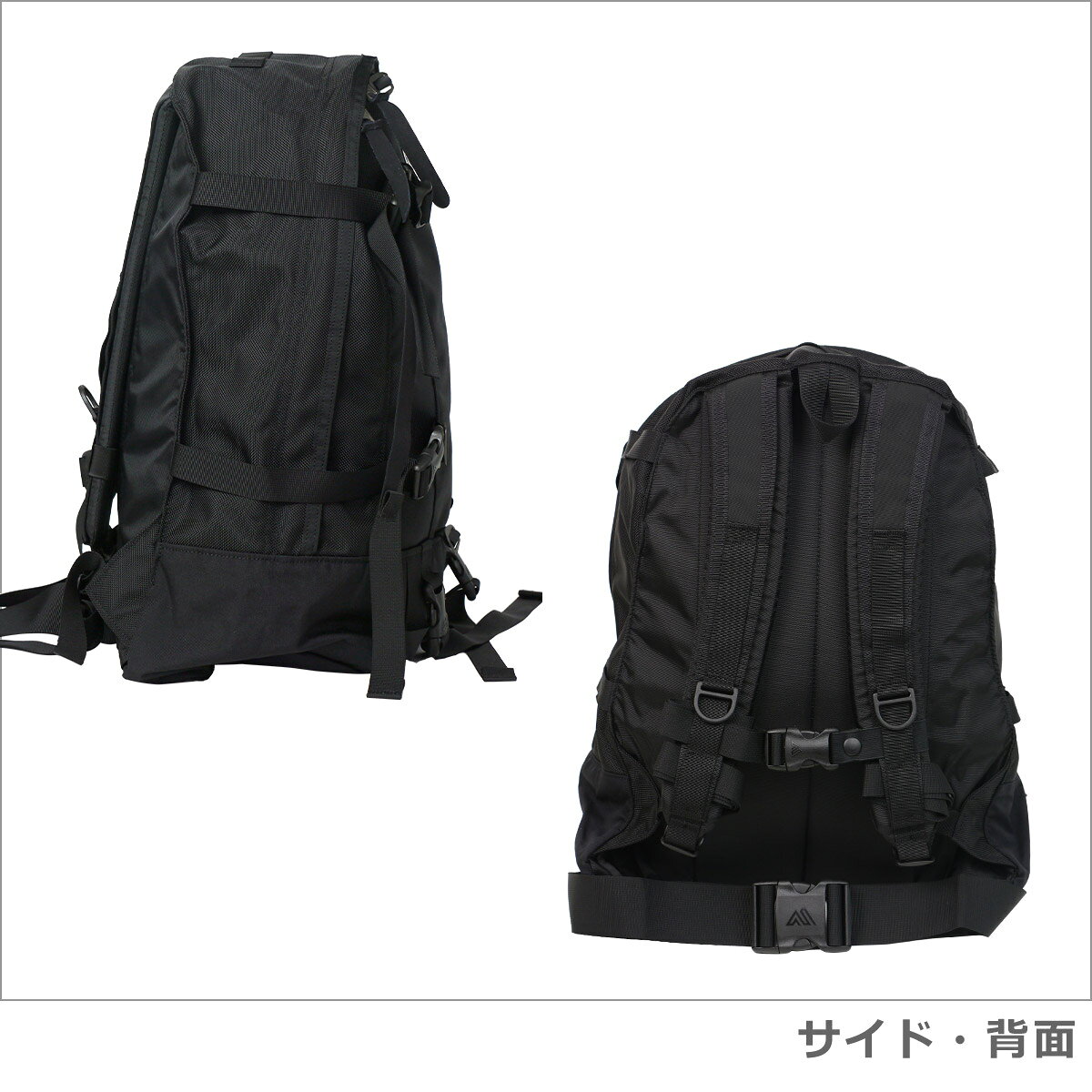【ポイント5倍 9/5】GREGORY グレゴリー デイアンドハーフパック リュック デイパック デイ＆ハーフパック 33L Day&Half BLACK BAL BLACK BALLISTIC バリスティックナイロン HDナイロン 通勤 通学 ナイロン 丈夫 ギフト可 daily-3-10002628 daily-3 サンプル画像3