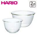 HARIO（ハリオ）耐熱ガラス製ボウル2個セット MXP-2606