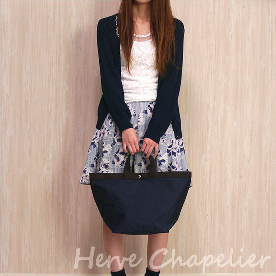 Herve Chapelier（エルベシャプリエ）725C コーデュラ舟型トート（L） トートバッ...