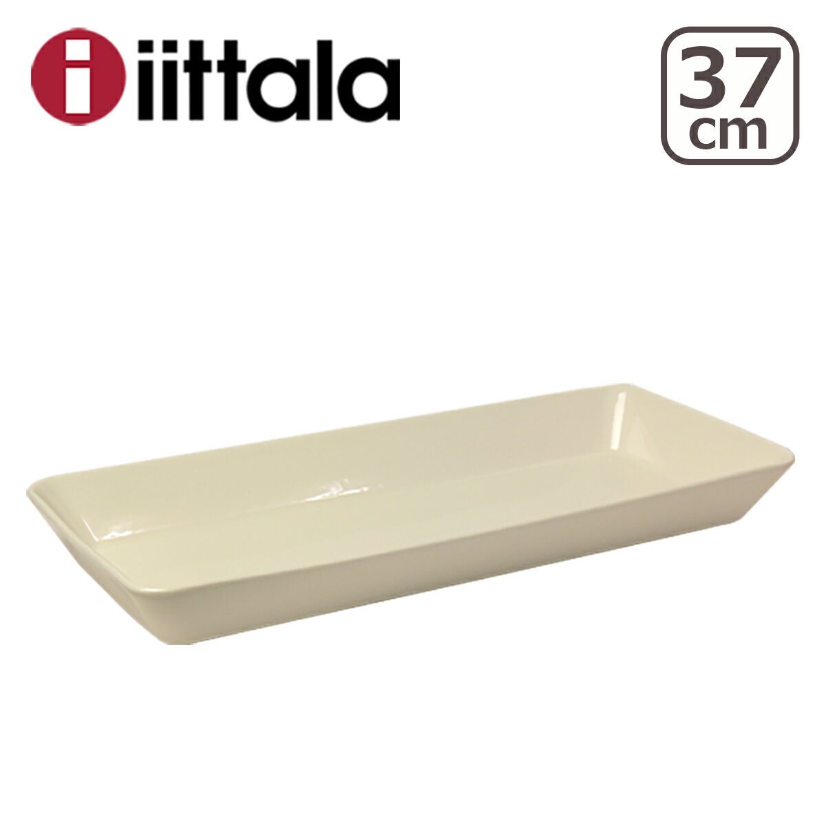 iittala イッタラ TEEMA（ティーマ） プラターロングプレート37cm ホワイト白