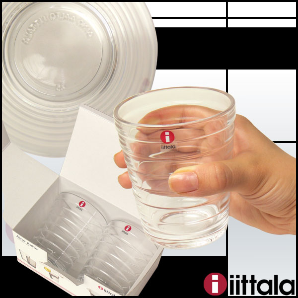 イッタラ iittala タンブラー グラス AINO AALTO（アイノアールト）220ml 2個セット ペア （Glass） 北欧 フィンランド 食器 ギフト・のし可