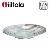 ڥݥ4濫iittala å AINO AALTOʥΥȡ 17.5cm ץ졼 CLEAR 饹ץ졼 ita5600-p