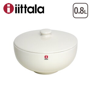 【クーポン4種あり】イッタラ ティーマ ティーミ スープ ボウル 0.8L 蓋付き ホワイト iittala TEEMA TIIMI