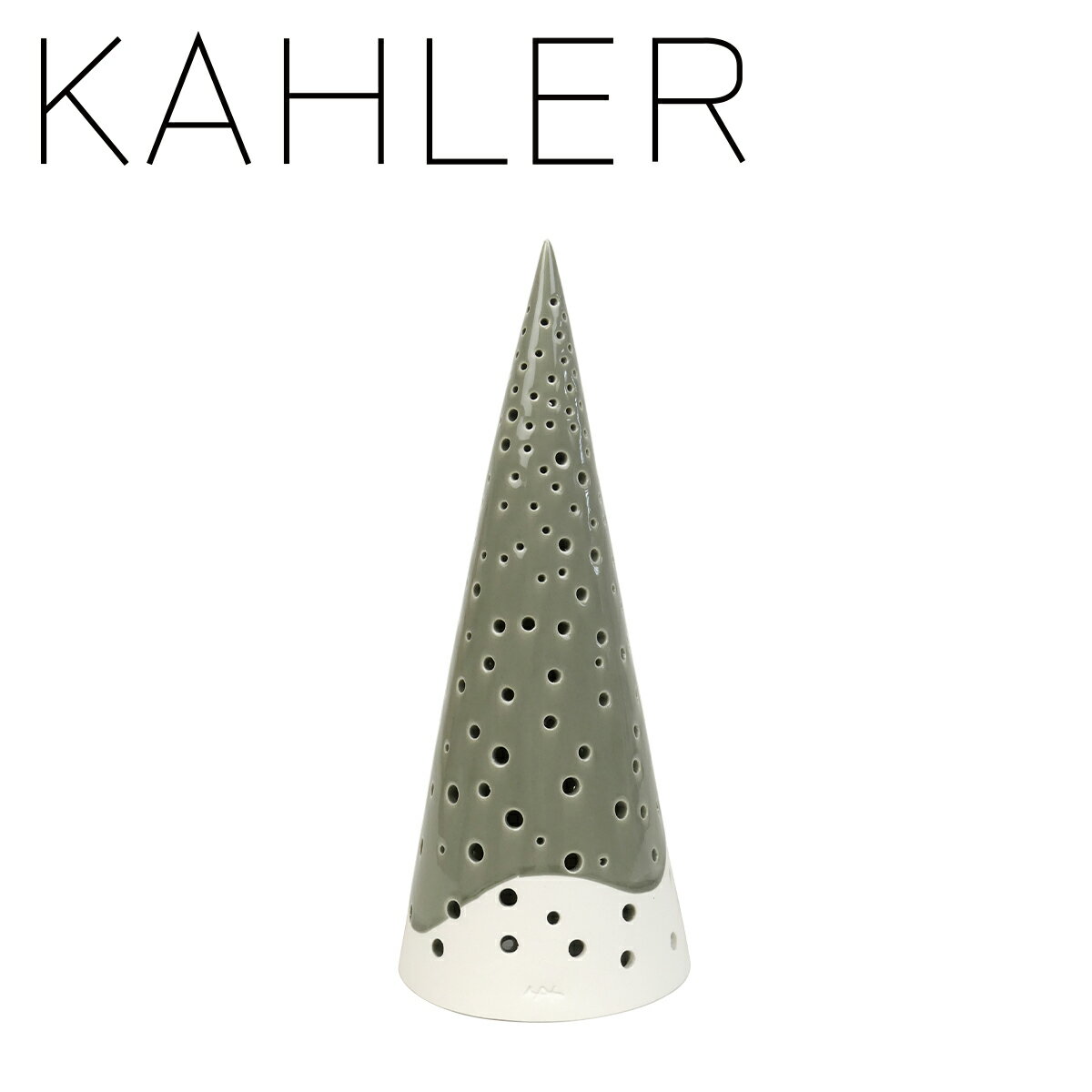 ケーラー ノビリ キャンドルホルダー ツリー H255 KAHLER Nobili tea light holder H255 olive green 692454 デンマーク ギフト・のし可