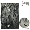 KLIPPAN クリッパン ウールブランケット 130x180 Moomin on the run Black シングル ムーミン 毛布 寝具 インテリア 北欧 eco lambs wool blankets ギフト可