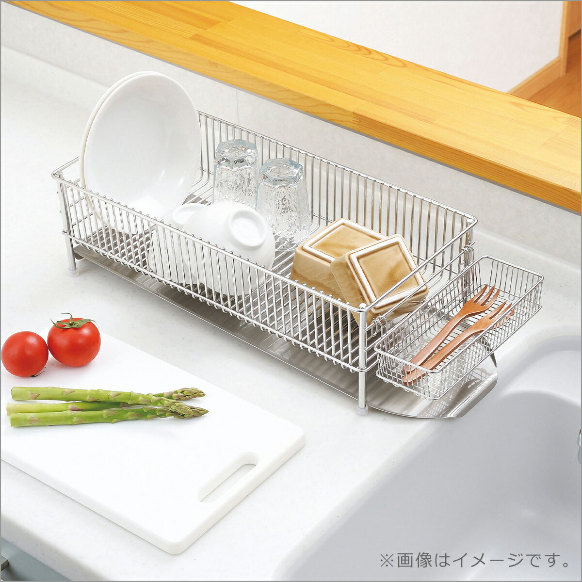 【クーポン4種あり】ラバーゼ 水切りかご la...の紹介画像2