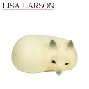 リサ ラーソン LISA LARSON スカンセン 雪の中のフォックス（キツネ 大）動物 Lisa Larson Skansen Fox White 1220704 狐 陶器置物 北欧 オブジェ