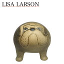 リサ・ラーソン 置物(リサラーソン)ケンネル ブルドッグ(中)グレー 動物 LisaLarson(Lisa Larson)Kennel Bulldog 1140702 犬・北欧インテリア・陶器