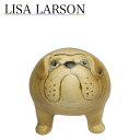 リサ・ラーソン 置物(リサラーソン)ケンネル ブルドッグ(中) ブラウン 動物 LisaLarson(Lisa Larson)Kennel Bulldog 1140703 犬・陶器・北欧・オブジェ